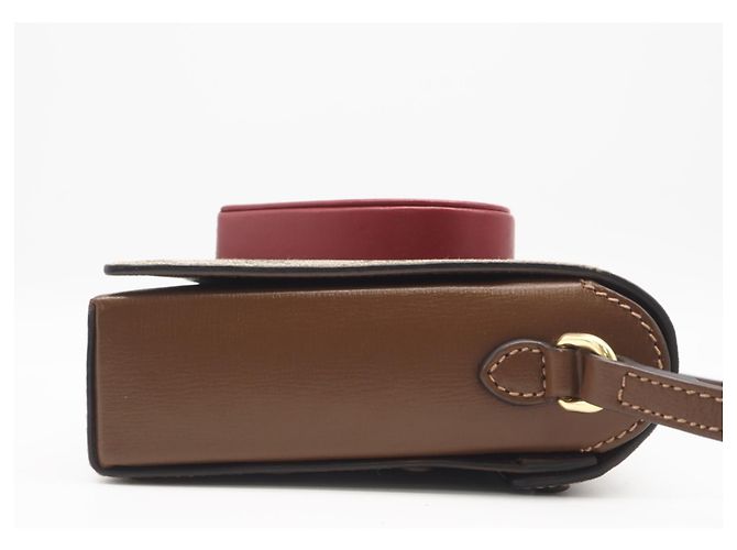 Gucci GG Supreme Shoulder Bag Valentine's Day Limited Edition Braun Rot - Ansicht 7