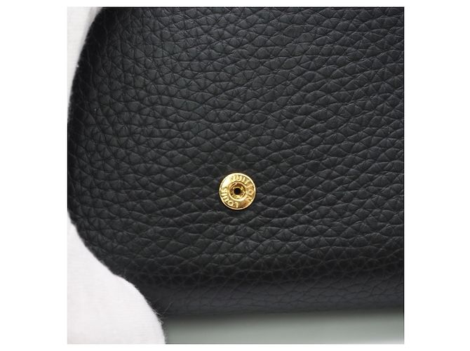 Capucines Louis Vuitton Taurillon Long Wallet aus schwarzem Leder - Ansicht 15