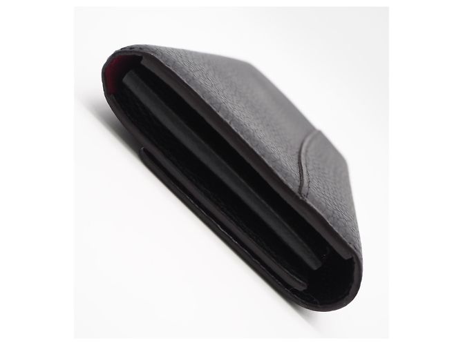 Capucines Louis Vuitton Taurillon Long Wallet aus schwarzem Leder - Ansicht 8