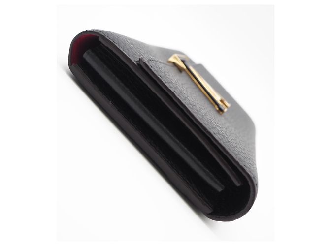 Capucines Louis Vuitton Taurillon Long Wallet aus schwarzem Leder - Ansicht 9