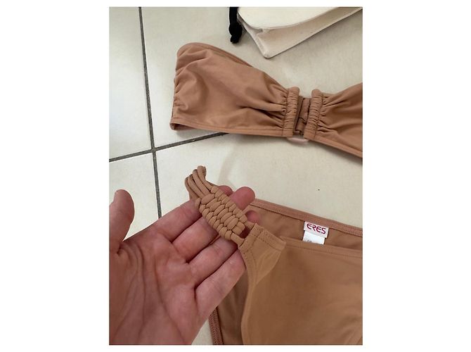 Conjunto de bañador de 2 piezas Eres beige con ganchillo - vista 5