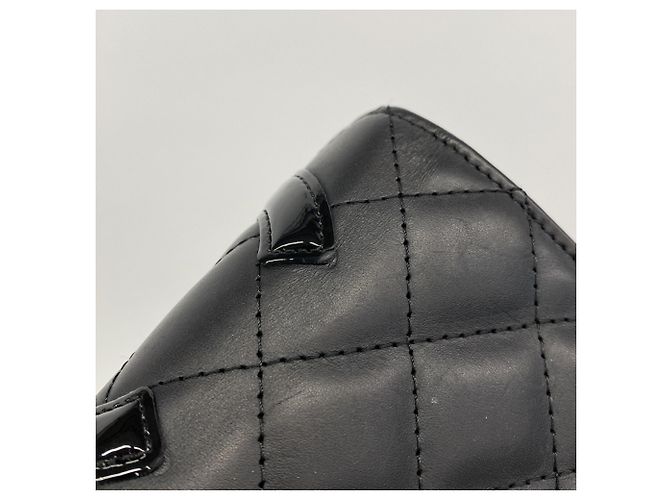 Cartera larga de cordero Cambon Chanel Negro - vista 6