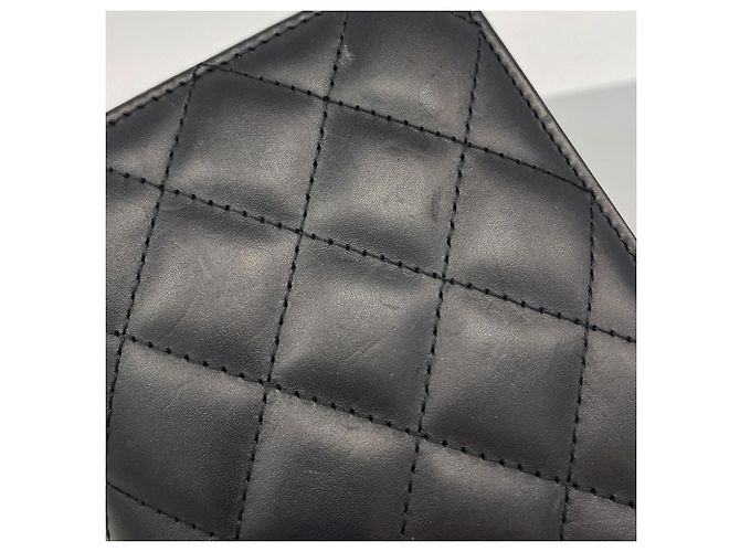 Cartera larga de cordero Cambon Chanel Negro - vista 7