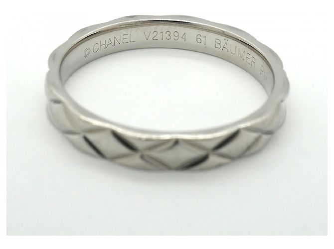 Anello Chanel Matelassé Platinum - vista 4