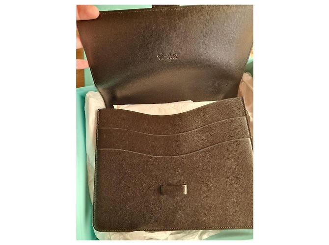 Clutch Tiffany & Co. Bean in pelle e argento Nero - vista 11