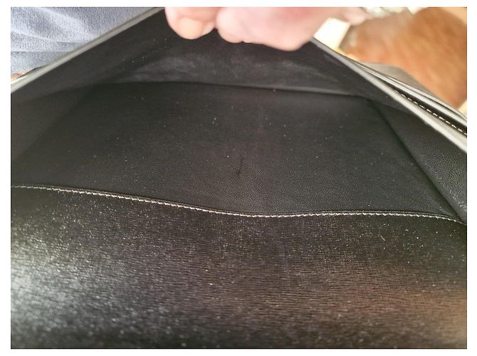 Clutch Tiffany & Co. Bean in pelle e argento Nero - vista 13