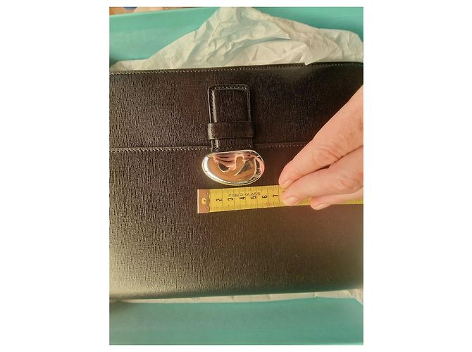 Clutch Tiffany & Co. Bean in pelle e argento Nero - vista 5