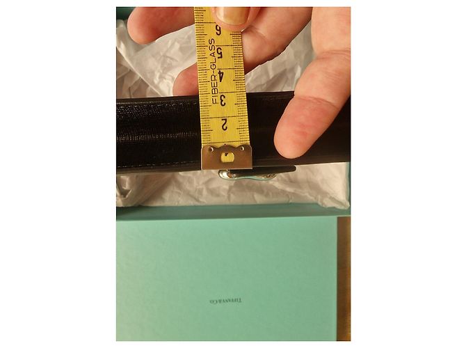 Clutch Tiffany & Co. Bean in pelle e argento Nero - vista 6