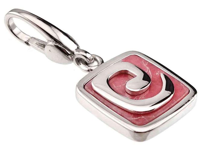 Bulgari Pendente in rodocrosite Bvlgari in oro bianco 18K - vista 4