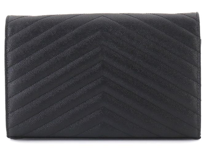Saint Laurent Cassandra Chain Wallet Schwarz - Ansicht 2