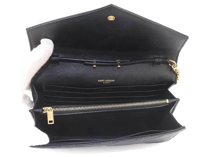 Saint Laurent Cassandra Chain Wallet Schwarz - Ansicht 6