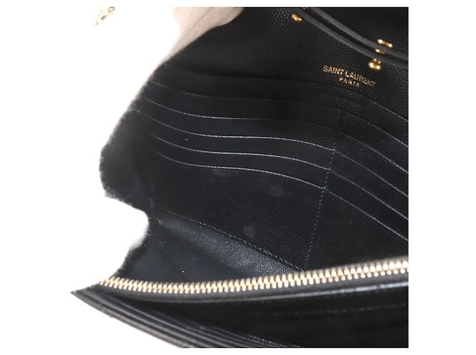 Saint Laurent Cassandra Chain Wallet Schwarz - Ansicht 8