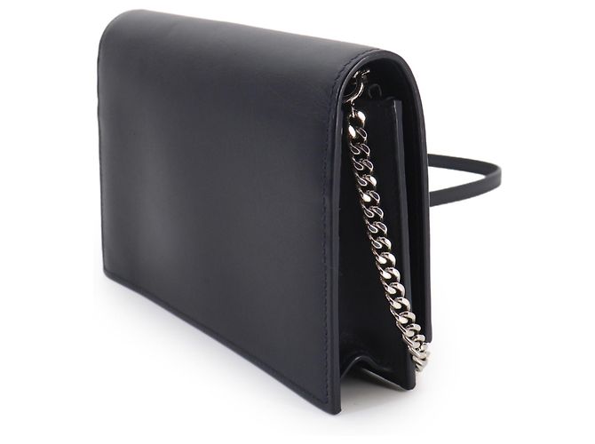 Portafoglio con catena Kate Saint Laurent Blu navy - vista 3