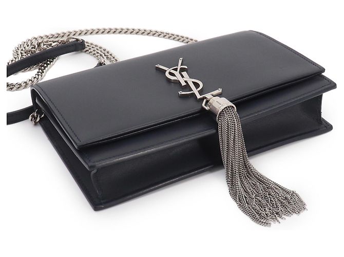 Portafoglio con catena Kate Saint Laurent Blu navy - vista 4