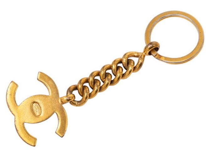 Portachiavi Vintage Chanel Coco Mark D'oro - vista 2