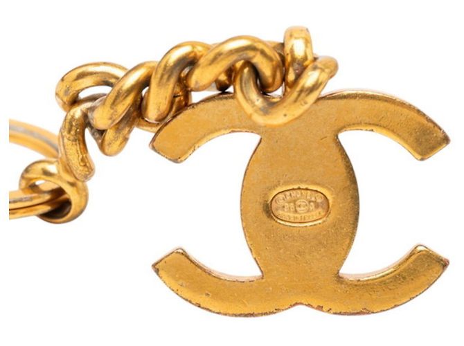 Portachiavi Vintage Chanel Coco Mark D'oro - vista 3