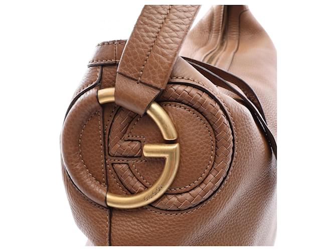 Borsa a Spalla Gucci Interlocking G Marrone - vista 11