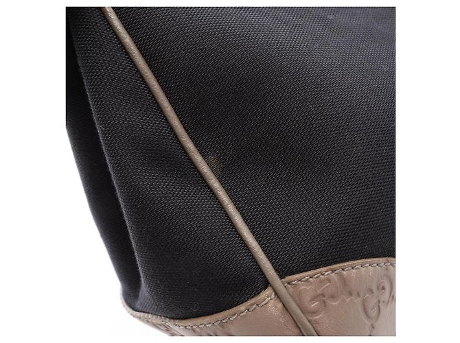 Borsa a Spalla Gucci Guccissima Nero Beige - vista 11