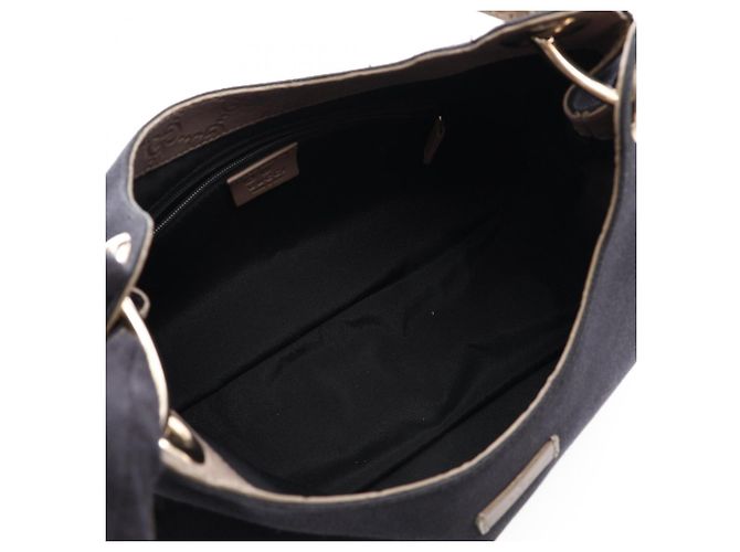 Borsa a Spalla Gucci Guccissima Nero Beige - vista 3