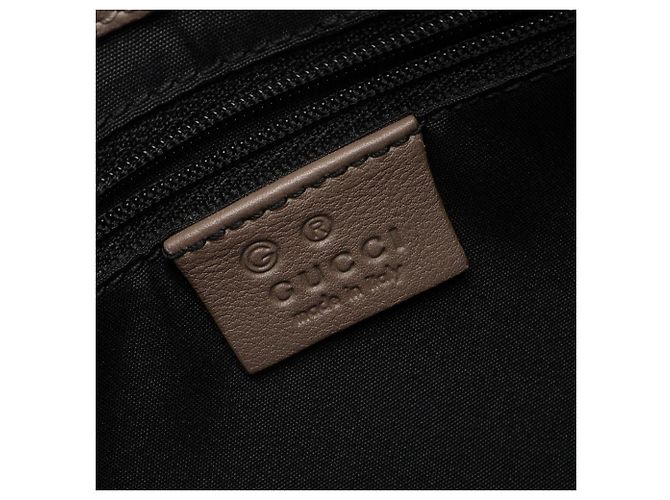 Borsa a Spalla Gucci Guccissima Nero Beige - vista 4