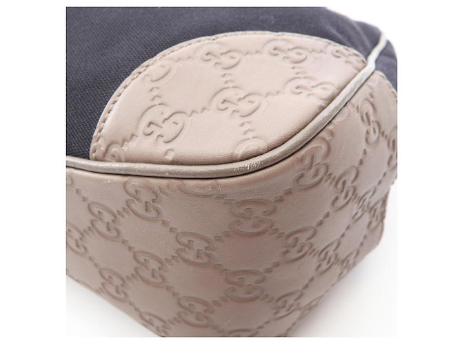 Borsa a Spalla Gucci Guccissima Nero Beige - vista 5