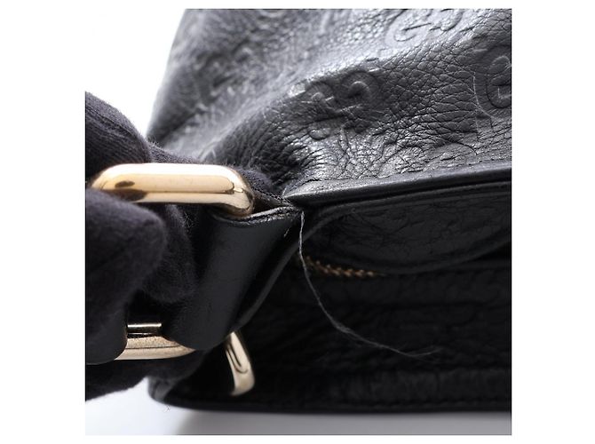 Borsa a Spalla Gucci Guccissima Nero - vista 11