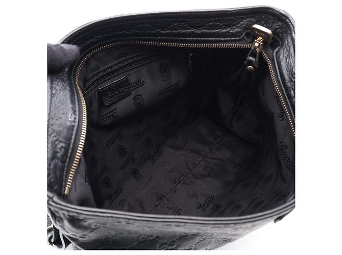 Borsa a Spalla Gucci Guccissima Nero - vista 3