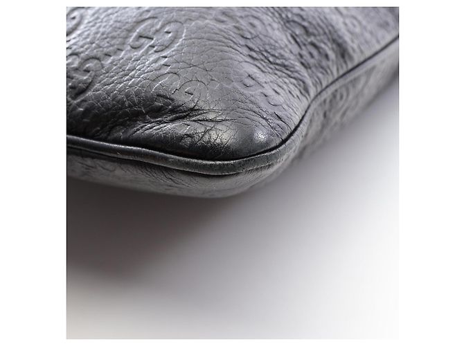 Borsa a Spalla Gucci Guccissima Nero - vista 7