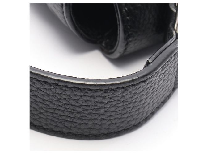 Piccola borsa messenger Gucci in pelle nera Nero - vista 7