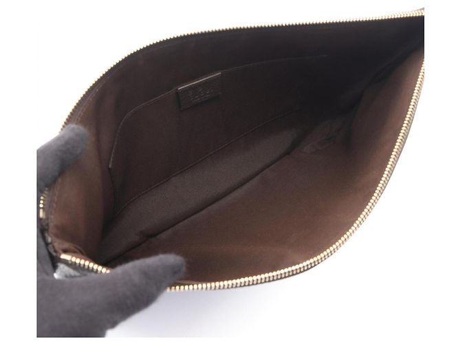 Gucci Bamboo Second Bag Clutch Handtasche Braun - Ansicht 3