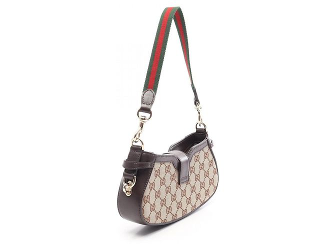 Borsa Gucci Moonside Sherry Line Marrone Beige - vista 2