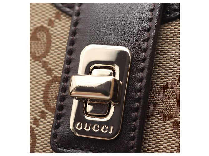 Borsa Gucci Moonside Sherry Line Marrone Beige - vista 5