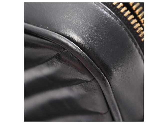Borsa a Spalla Yves Saint Laurent LOU Monogram Nero - vista 6