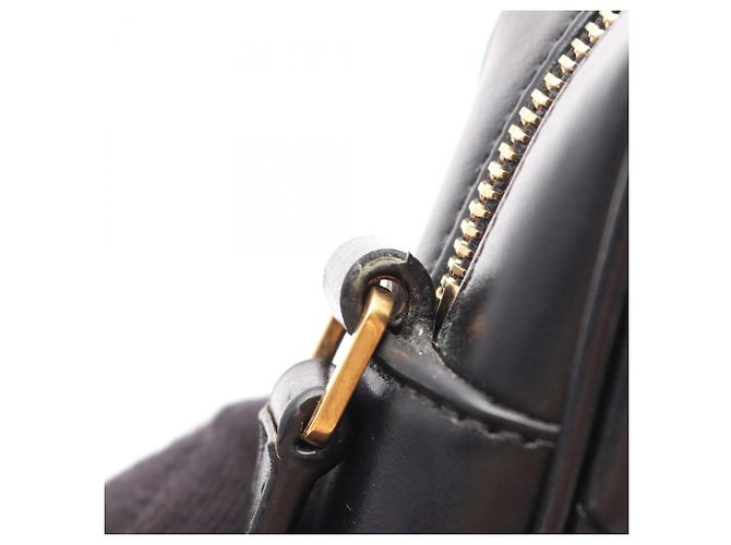 Borsa a Spalla Yves Saint Laurent LOU Monogram Nero - vista 8