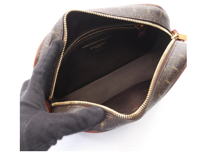 Borsa a tracolla Monogram Yves Saint Laurent Marrone - vista 3