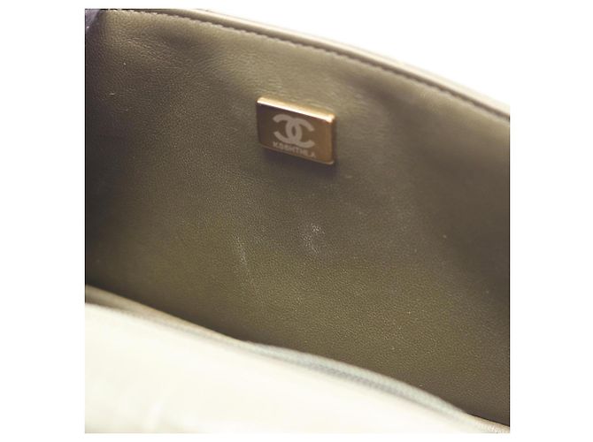 Borsa a Spalla Chanel 2.55 Chevron V-stitch Cachi - vista 6