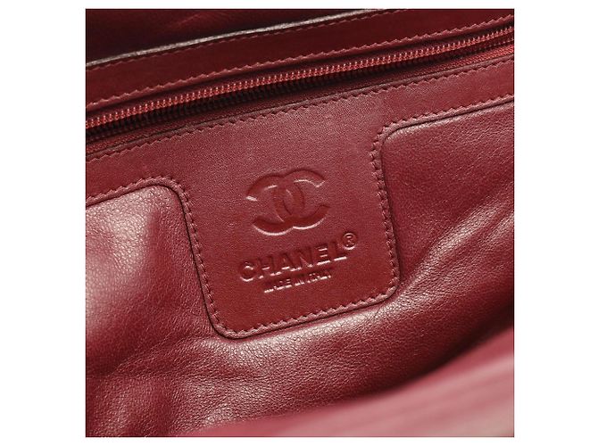 Borsa Tote Chanel Coco Cocoon Nero Bordò - vista 4