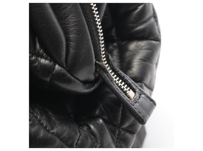 Borsa Tote Chanel Coco Cocoon Nero Bordò - vista 9