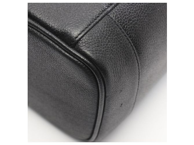 Borsa Chanel Coco Mark in pelle di vitello martellata nera Nero - vista 6