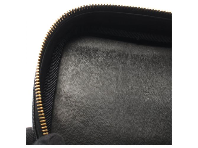 Borsa Chanel Coco Mark in pelle di vitello martellata nera Nero - vista 8