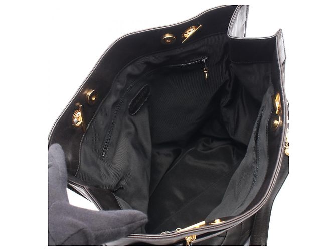 Borsa Tote Chanel Coco Mark Nero - vista 3