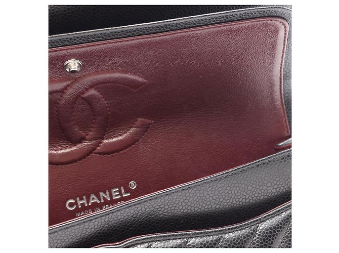 Borsa a tracolla Chanel Chevron V-stitch Double Flap Nero - vista 6