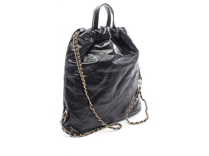 Zaino/Borsa Chanel 22 Large Nero - vista 2