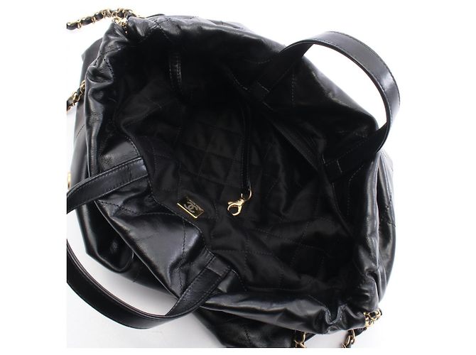 Zaino/Borsa Chanel 22 Large Nero - vista 3