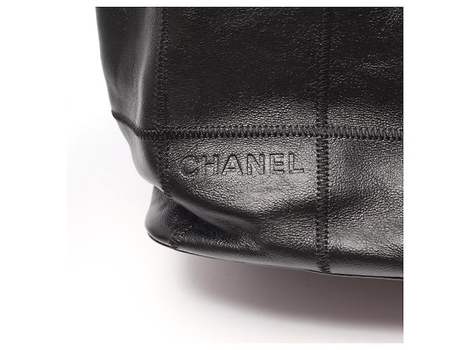 Borsa Chanel Chocolate Bar con coulisse e frange Nero - vista 10