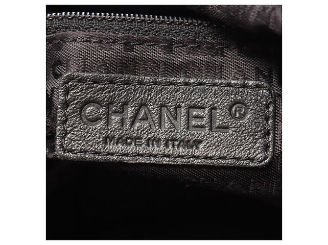 Borsa Chanel Chocolate Bar con coulisse e frange Nero - vista 4