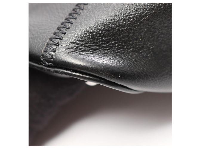 Borsa Chanel Chocolate Bar con coulisse e frange Nero - vista 6