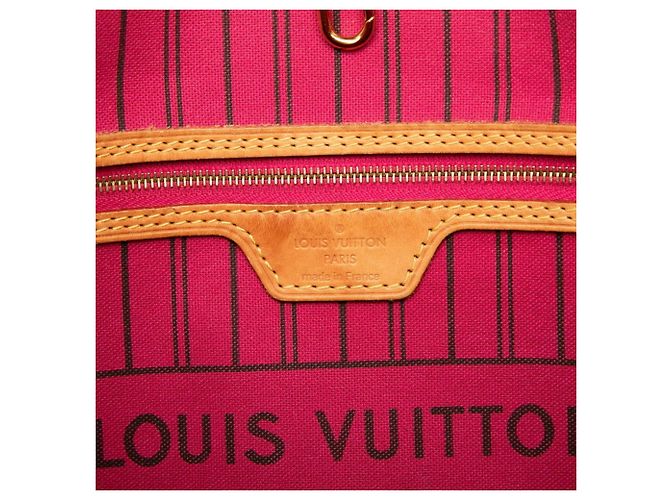 Borsa Tote Louis Vuitton Monogram Neverfull MM Marrone - vista 5