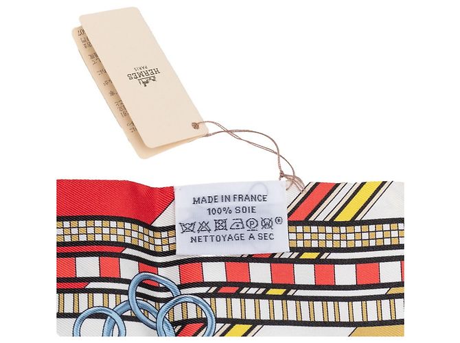 Hermès Hermes Twilly Brides et Gris Schal Weiß Mehrfarben - Ansicht 5