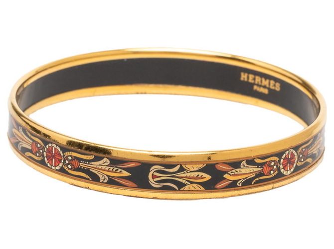 Hermès Pulsera Email PM Cloisonné Hermes Negro Multicolor Dorado - vista 2